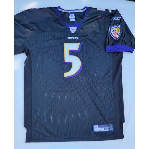 Reebok NFL Baltimore Ravens #5 Joe Flacco On Field Jersey Men’s Size L/52 - Picture 1 of 7